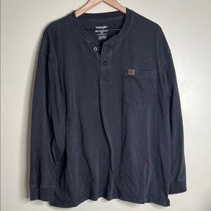 Wrangler Men's Black Long Sleeve Shirt